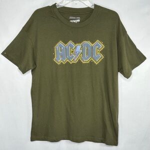 American Eagle AE Band Graphic T Shirt 
AC/DC‎ Gold Metallic Outline Sz XS/S